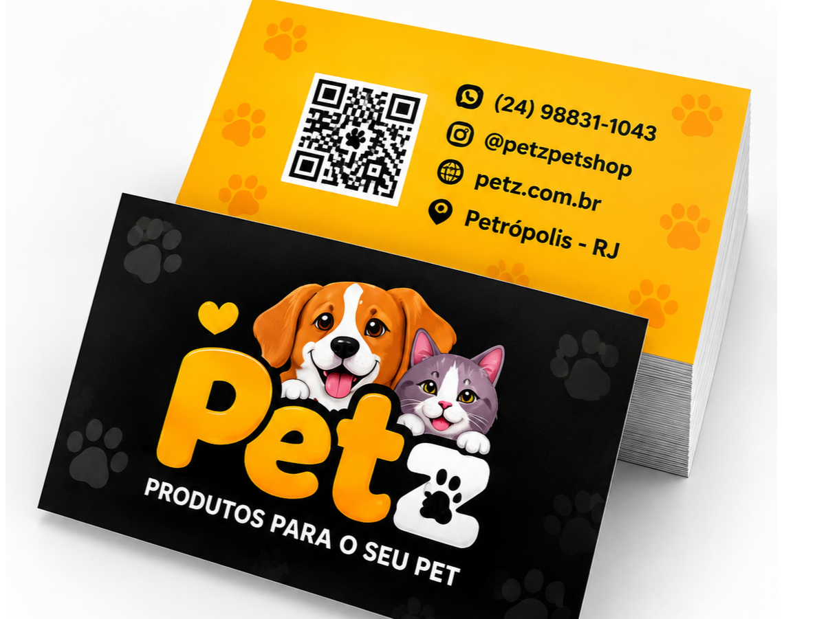 Cartão de visita couchê 250gr