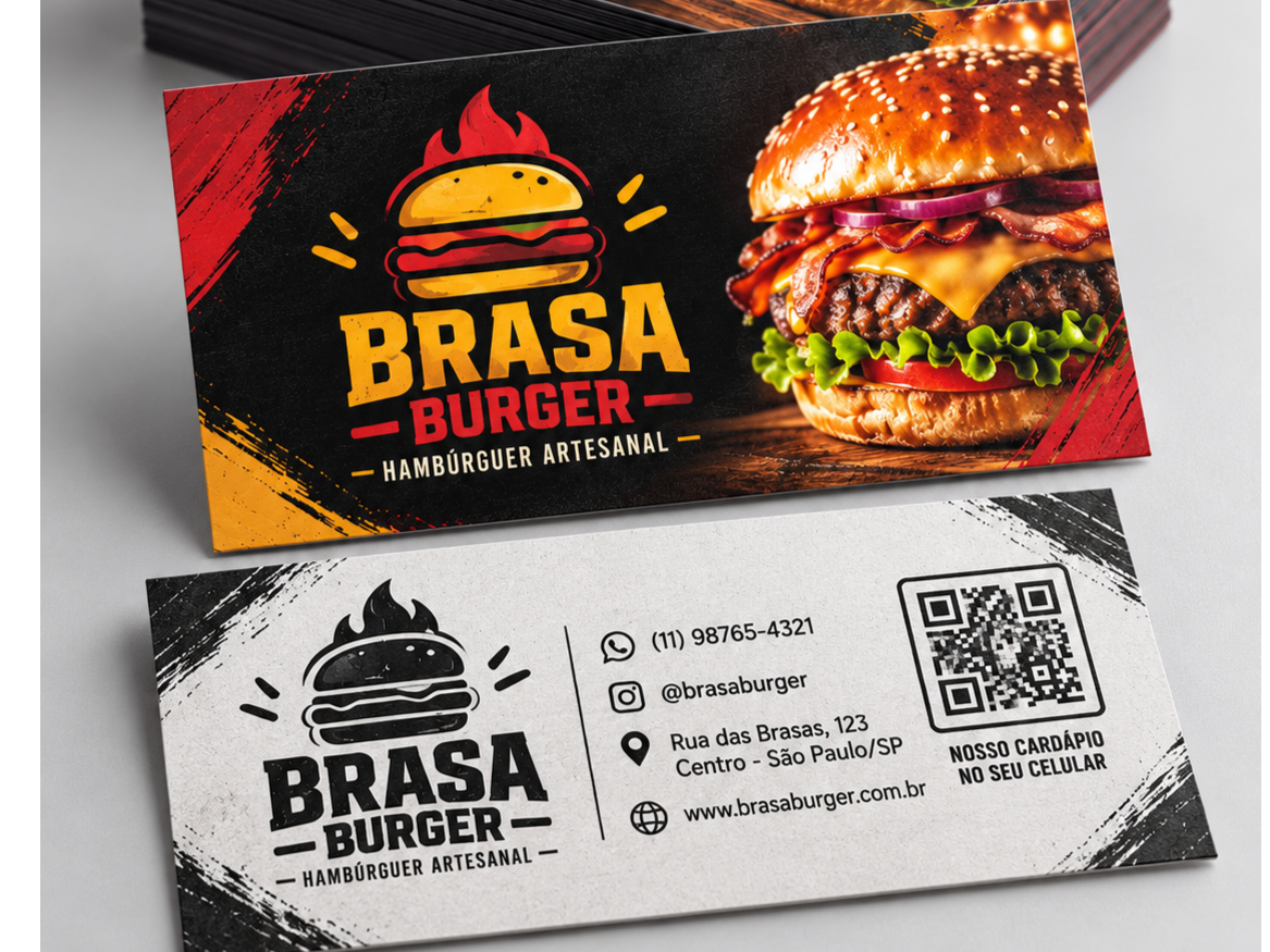 CARTÃO DE VISITA - COUCHÊ 300 GR - IMPRESSÃO FRENTE E PRETO VERSO - BRILHO FRENTE