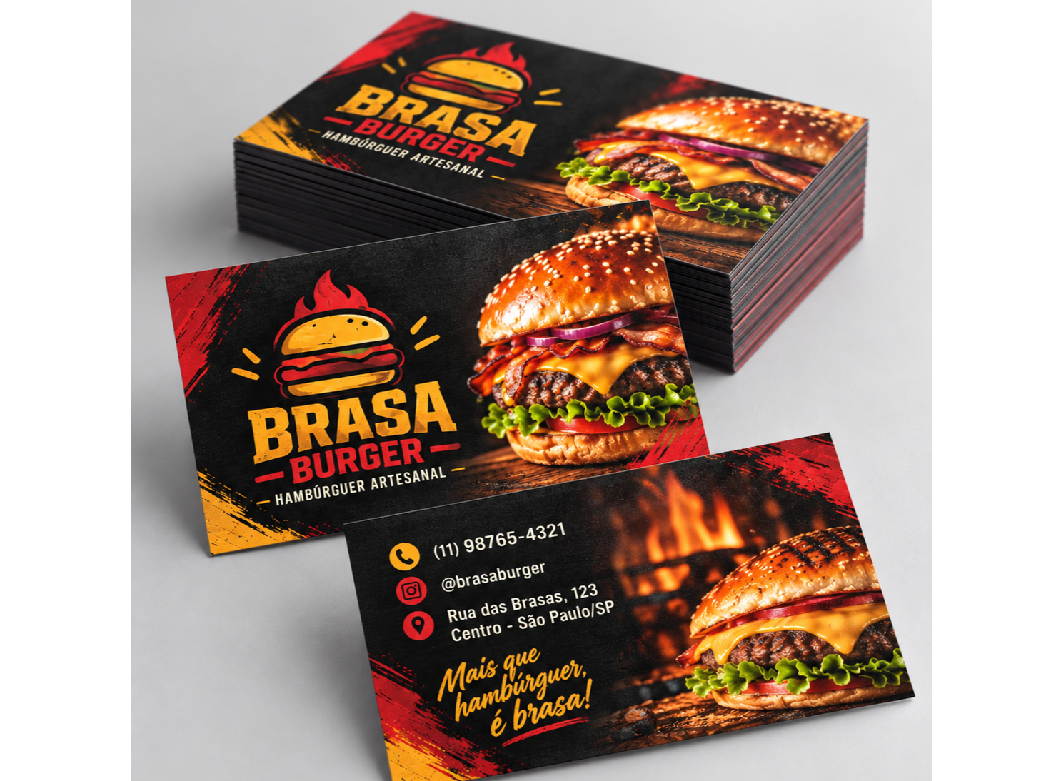 Cartão de visita Couchê 300gr